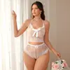 Lencería Erótica Estilo Europeo y Americano Puro Deseo Provocativa Sexy Transfronteriza Sin Tirantes Fábrica de Comercio Exterior Uniforme Ropa de Dormir de Encaje Yda14