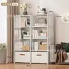 Estantería Estantería de Múltiples Niveles de Pie para Dormitorio Artículos de Uso Diario Ropa Buena Juguetes Estante para Snacks Estantería a Prueba de Polvo
