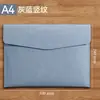 Bolsas de Documentos Empresariais Personalizáveis com Impressão de Logotipo, Pastas de Arquivo Impermeáveis, Bolsas de Documentos de Couro A4 Espessadas