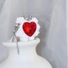 Indústria pesada Nepal coroa Diamond Ball em forma de coração rosa artesanal argila macia buraco reto contas transmissão ao vivo Bens de alta qualidade DIY contas soltas