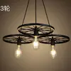 Lámpara de comedor estilo industrial de hierro forjado Lámpara de araña para barra de bar Celebridad de internet Lámpara para pasillo y pasillo Lámpara de araña para barbería Lámpara de araña moderna y sencilla