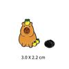 Insignia Capabala personalizada creativa linda caricatura capibara broche decoraciones de mochila accesorios de pareja insignia