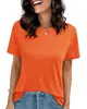 Camiseta de manga curta TK Amazon europeia e americana transfronteiriça mais vendida, peça íntima casual fina de verão com gola redonda, top liso modelador