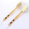 Cepillo de Masaje de Doble Cara Cerdas Bala Cepillo de Baño Corporal Mango de Madera Cepillo de Lufa Nanzhu Hemu Cepillo de Baño