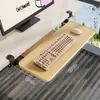 Bandeja para teclado, instalación sin taladro, clip de riel deslizante de cajón, tablero de extensión para escritorio de computadora, soporte de almacenamiento de ratón debajo del escritorio