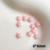 Nueva estrella luminosa de cinco puntas, resina, joyería para uñas, corte tridimensional, estrella macarrón, hecha a mano, horquilla para uñas DIY