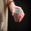 Moji Impatiens Powder High Fragrance Tasting Cup Kung Fu Tea Set Cerâmica Fragrance Cup Inner and External Glaze Tea Cup