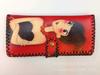 Nueva cartera de impresión hecha a mano escénica para estudiante mujer graffiti retro estilo étnico PU