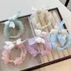 Estilo Coreano Dulces Diademas para el Cabello de Niñas Diademas Orejas de Conejo Lindas Gomas para el Cabello con Lazo Accesorios para el Cabello Femeninos Gomas Elásticas para Niñas Estudiantes