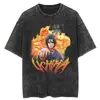 Tallas Europeas Transfronterizas Naruto Hip Hop Oversize Lavado Anime Camisetas m