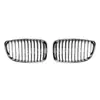 Adecuado para BMW Serie 1 E81 E87 2008-2011 Rejilla Frontal de Malla Negra de Barra Única Modificada Rejilla de Admisión