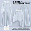 Conjunto de Primavera para Niñas Mayores, Conjunto Estilo Coreano, Sudadera Dulce y Casual con Cuello Polo, Conjunto de Dos Piezas con Pantalones de Falda Ancha, Conjunto para Estudiantes