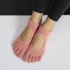 Calcetines de Yoga, Calcetines Antideslizantes de Pilates, Calcetines de Dedos Separados, Calcetines de Algodón Puro sin Espalda para Mujer de Cinco Dedos, Calcetines Deportivos para Fitness en Interiores