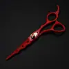 6.0 Tijeras de Peluquería Personalizadas Pintadas de Colores, Tijeras para Cortar el Cabello, Tijeras Planas, Tijeras para Flequillo, Tijeras Entresacadoras, Asequibles