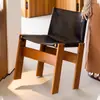 Cadeira de Jantar Estilo Antigo Estilo Retrô Madeira Maciça Doméstica Estilo Silencioso Encosto de Freixo Retrô Estilo Nórdico Designer Cadeira de Monge