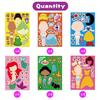 Adesivo de conto de fadas infantil transfronteiriço G Master Personagem bonito Dress-up Cartoon Sticker Prêmio infantil Adesivo de artesanato