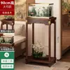 Estante de Exibição Estilo Chinês Armazenamento Suporte para Flores Sala de Estar de Chão Madeira Maciça Estilo Antigo Suporte para Vasos de Flores Bonsai Varanda Rack de Armazenamento