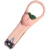 Tijeras para Uñas Portátiles de Gama Alta para el Hogar, Cortauñas Compacto con Dibujos Animados Lindos para Niñas, Niños y Adultos, Paquete Individual