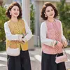 Chaqueta Chaleco de Primavera Estilo de Gama Alta para Mamás Nuevo Modelo 2026 Ropa para Mujeres de Mediana Edad y Mayores Primavera y Otoño Top de Estilo Étnico con Cuentas