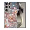 Funda Creativa para Teléfono Móvil Samsung S25Ultra A90 Joyería Mariposa S26Plus Funda Protectora Adecuada S24 Carcasa Blanda TPU