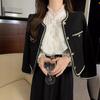 Cross-border 2024 estilo francês Chanel casaco feminino primavera e outono curto retro high-end elegante socialite tweed top
