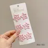 Presilhas de cabelo fofas em formato de estrela com dopamina para meninas, presilhas BB coloridas, acessórios de cabelo para franjas e franjas laterais