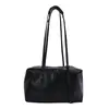 Moda Japonesa Coreana Couro Oleado com Cera 2026 Feminina Outono Novo Retrô High-End Para o Trabalho Niche Ombro Único Portátil de Braço Bolsa