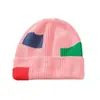 Gorro de Lana Tejido de Algodón Puro Europeo y Americano para Mujer Invierno Cálido Jacquard Rosa Exterior Anti-Frío Gorro Fábrica Personalizada para Hombres