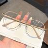 Nuevos lentes de lectura de moda anti-luz azul de alta definición montura poligonal lentes de lectura para negocios temperamento explosión de sonido temblor edad