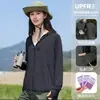 Ropa de Protección Solar para Mujer 2026 Nueva Seda de Hielo Anti-UV UPF+ Delgada Transpirable Ropa Exterior Ala Ancha Holgada Ropa de Protección Solar