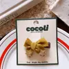Nuevo Estilo Coreano Pinza para el Cabello de Niños con Lazo Estrella Brillante Cuerda de Tela Básica para el Cabello de Niñas Pinza Pequeña Básica Anudada a Mano