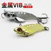 Isca Vibratória Chapa de Ferro Liga de Zinco Isca Artificial Spinner Isca de Fundo Trolling Isca Bioluminescente Biônica para Robalo Carpa Carpa Negra