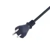 Cabo de Alimentação Plugue Padrão Nacional Triangular Preto em Formato de Cobra 0,75 Quadrado Três Vias Plugue Cabeça de Cobra Padrão Nacional