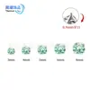 Aretes de Aleación de Titanio F136, Cartílagos Piercing Genuinos de Swarovski, Piercings de Labio, Joyería Piercing de Espiral Interna con Base Plana