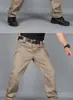 Pantalones Tácticos Transfronterizos con Múltiples Bolsillos, Pantalones Largos de Cuadros Duraderos para el Trabajo, Pantalones Largos para Hombre de Tallas Grandes para Exteriores