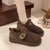 Zapatos Birkenstock Flocados para Mujer 2026 Estilo Nuevo Más Vendidos Mocasines de Invierno Zapatos de Algodón Zapatos de Lana Calientes Slip-on Botas de Nieve