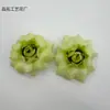 Cabeças de flores de rosa artificiais para decoração de casamento, acessórios DIY feitos à mão, flores de seda multicoloridas, materiais florais de 9 cm