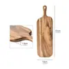 Tabla de cortar de madera de acacia transfronteriza Tabla de cortar de madera para el hogar Tabla de cortar de madera creativa para posar Venta al por mayor Tabla de cortar de madera maciza Tabla de cortar Plato de fruta de madera maciza