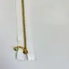 10cm No. 3 Cremalleras Ykk Doradas de Extremo Cerrado para Pantalones DIY Hechos a Mano Bolsillo Metalizado Accesorios de Ropa