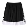 Shorts esportivos masculinos, calça casual de seda gelo estilo americano, shorts de basquete de verão folgados para homens, tamanho grande, secagem rápida, comprimento até o joelho