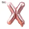Globos de Papel de Aluminio de 16 Pulgadas, Números Dorados Rosados 0-9, Letras A-Z, Globos para Fiesta de Cumpleaños, Suministros, Decoración, Arreglo