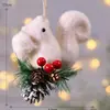 Comercio Exterior al por Mayor Árbol de Navidad de Burbujas Blancas Decoraciones Navideñas Muñeco de Nieve Gorro de Navidad Accesorios Colgantes Colgante