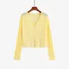 Chaqueta Cardigan de Punto Versátil con Cuello en V para Mujer Tallas Grandes 2026 Verano Suelto Corto con Pedrería para Mujeres con Curvas 23995