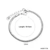 Joyería Transfronteriza, Diseño de Nicho Elegante y Exquisito, Pulsera de Cadena Fina, Pulsera de Acero Inoxidable de Moda de Gama Alta, Joyería para Manos al por Mayor