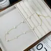 Colar de Pérolas de Água Doce Design Simples Estilo Feminino Luxo Leve Sensação de Alto Padrão Corrente de Lã Moda Corrente de Colar Versátil Corrente de Clavícula