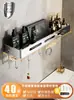 Estante de Almacenamiento para Baño Acero Inoxidable 304 Sin Taladro Montado en Pared Estante de Almacenamiento para Inodoro Lavabo Baño