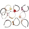 Diadema de lazo para niñas pequeñas, diadema organizadora de cabello, pinza para el cabello para niños con dientes, antideslizante, que sujeta el cabello, dulce accesorio para el cabello para niñas
