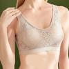 Thin Lace Sexual Beautiful Back Camisole Vest Mulheres Não-Anel de Aço Ajustável Gather-up Paramilis Anti-flacidez Sutiã de Uma Peça