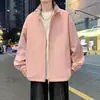 Chaqueta para Hombre de Doble Cara Transfronteriza Estilo Nuevo de Finales de Otoño Cuello Alto Casual Tendencia Juventud Superior Atractivo Ropa de Abrigo