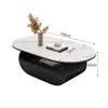 Mesa de centro de madeira maciça estilo vintage, estilo retrô, luxo simples e leve, adequada para salas de estar pequenas, novo modelo com toque de alta qualidade